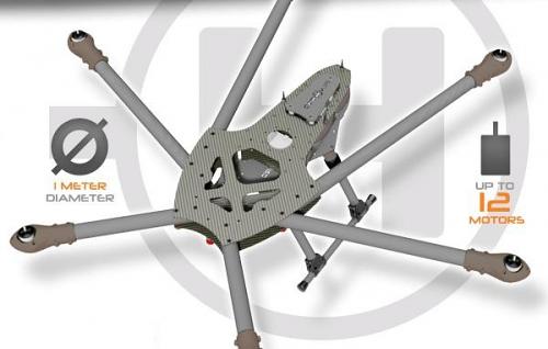 Sky-Hero Semi professional Spyder 6 Hexacopter Frame Kit 