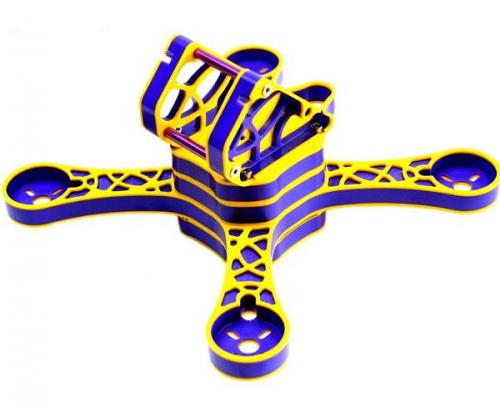 RaGG-E WBX5 Quadcopter Racing FPV Airframe Yellow/Purple/Yellow 