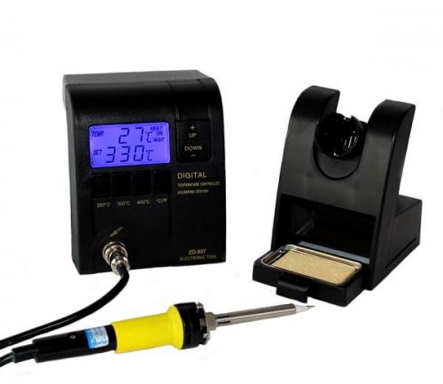 ZD-937/B/ESD Digital regulated Soldering Station, pre-selection buttons 