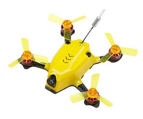 KingKong 95GT 95mm Micro FPV Racing Drone Yellow & White canopies 