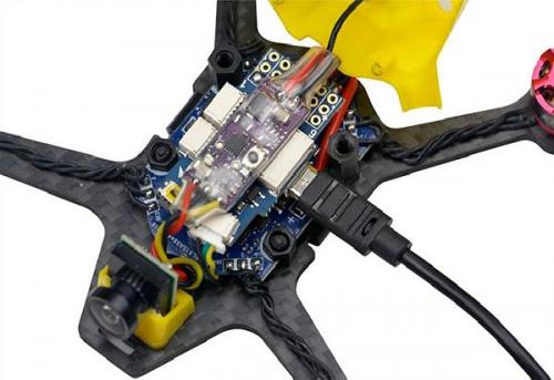 KingKong 95GT 95mm Micro FPV Racing Drone Yellow & White canopies 