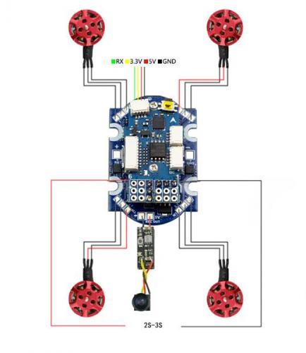 KingKong 95GT 95mm Micro FPV Racing Drone Yellow & White canopies 