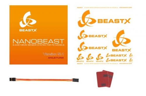 NANOBEAST control unit for small RC model helicopters