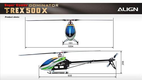 AlignT-Rex 500X Dominator Super Combo