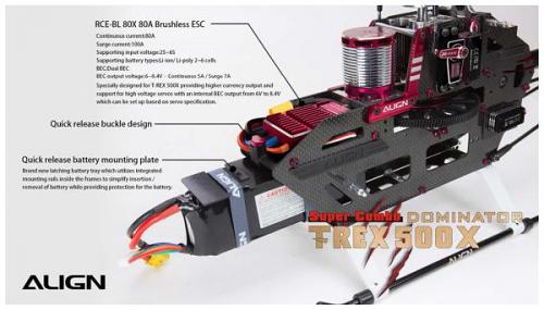 Align T-REX 500X Dominator Top Combo