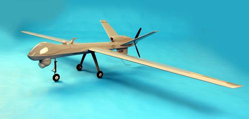 Special PROJET MQ-9 Reaper 98 UAV-FPV Fiberglass model 2500mm wingspan 