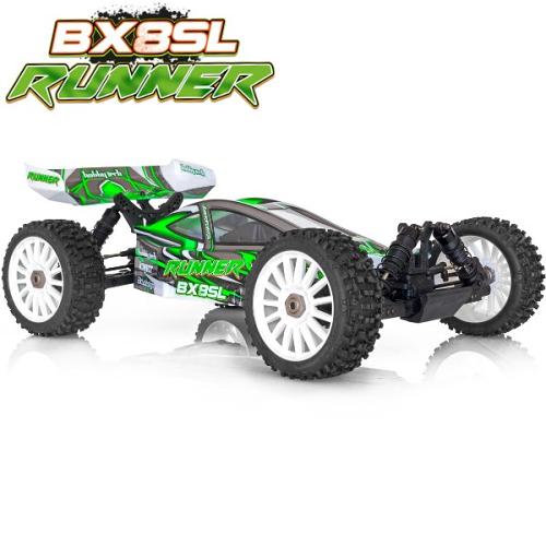 HOBBYTECH - 1/8 BUGGY RTR BX8 RUNNER GREEN TYPE SL BRUSHED