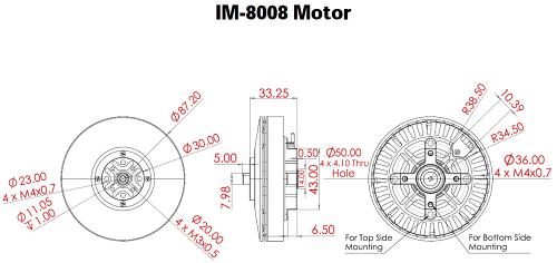 Scorpion UAV Industrial Multirotor Motor IM-8012-115kv 