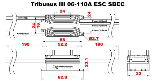 Scorpion TRIBUNUS III 06-110Amp (SBEC) Brushless 