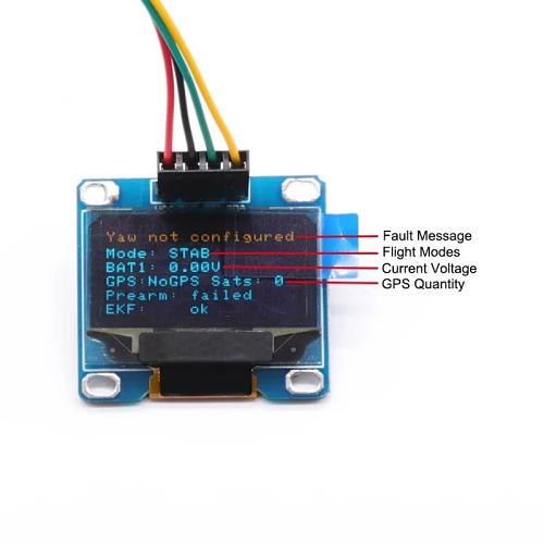 Pixhawk LCD Onboard Display Screen OSD module with cables