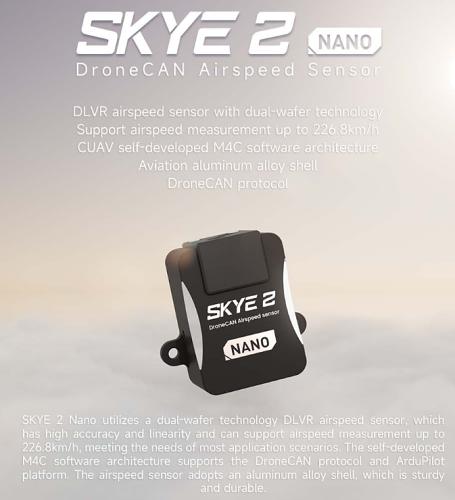 CUAV SKYE 2 NANO Dronecan Airspeed Sensor Module for FPV Racing