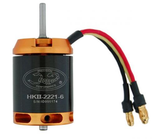 Scorpion HKII 2221-6 brushless Motor 4400kv 