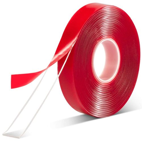 CLEAR double sided sticky acrylic gel adhesive tape 2mm thick, 15mm wide